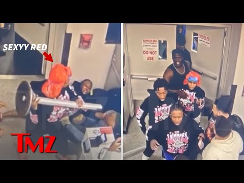 Sexyy Red on Video During Massive Brawl at Airport That Got Her Arrested | TMZ