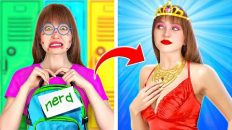 HACKS TO BECOME POPULAR AT SCHOOL|| Broke Nerd VS Rich Popular Student by 123 GO! LIVE