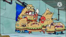 Channel 3 Ident – Krabby Patty Zombies Takes Over A Chum Bucket (1989-1991, Thailand)