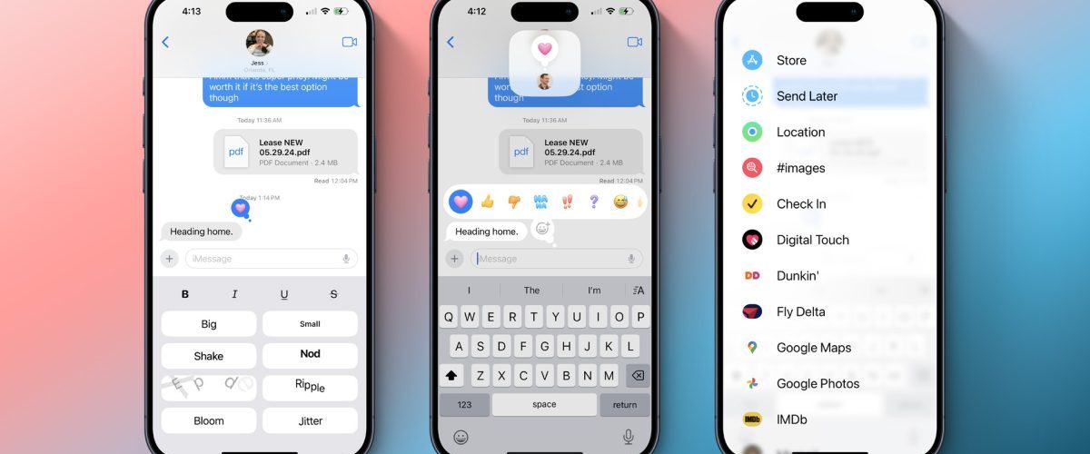 Everything new coming to Messages in iOS 18: emoji tapbacks, scheduled send, text formatting, RCS, and more