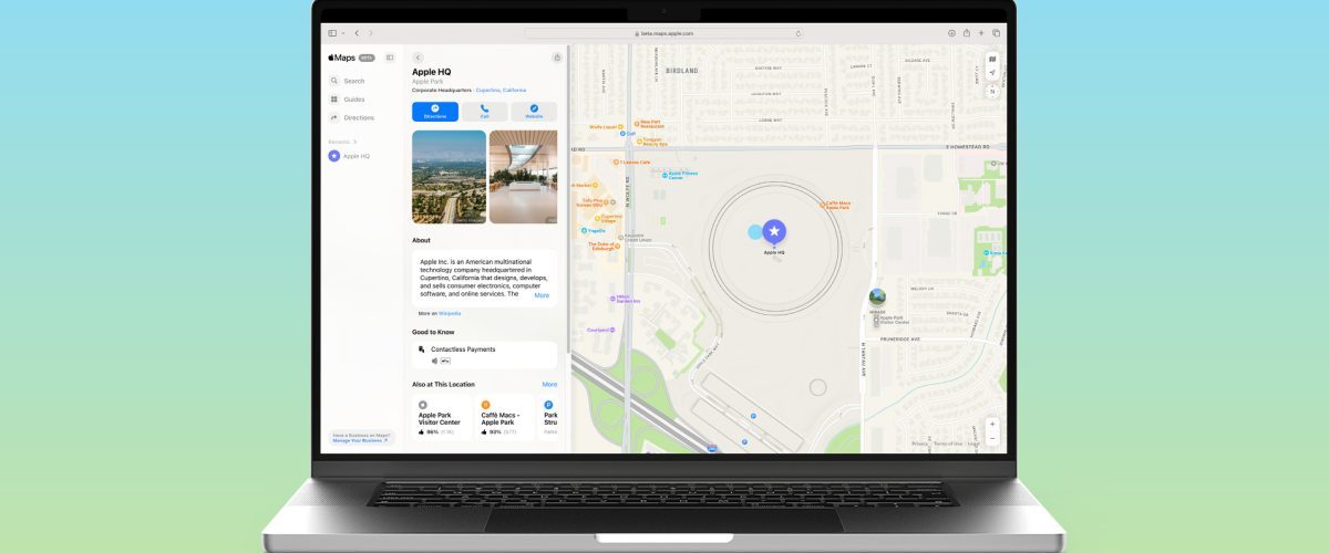 Apple Maps launches on the web in new public beta