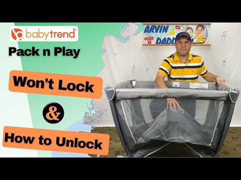 Baby Trend Pack n Play Sides won’t lock – How do you unlock the Baby Trend Pack n Play? [playpen]