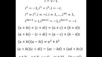 complex numbers  | #value of  i = iota = √-1