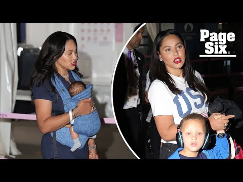 Ayesha Curry wipes tears during confrontation with Paris police after Steph helps USA win gold