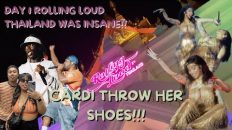 CARDI THROW HER SHOES AT ROLLING LOUD THAILAND 2023!