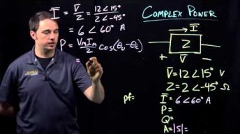 Circuits I: Example with Complex Power Calculations