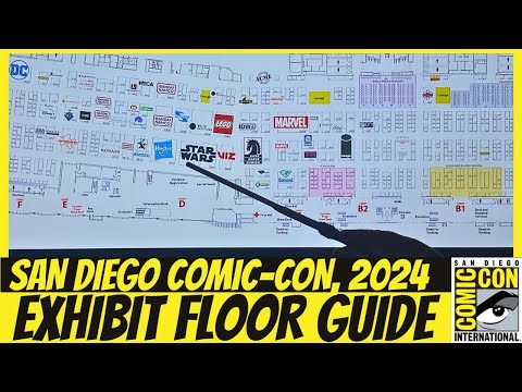 San Diego Comic-Con 2024 Exhibit Floor Map Guide (Swag, Exclusives & More)