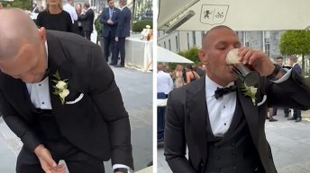 Conor McGregor Chugs Beer At Sister’s Wedding