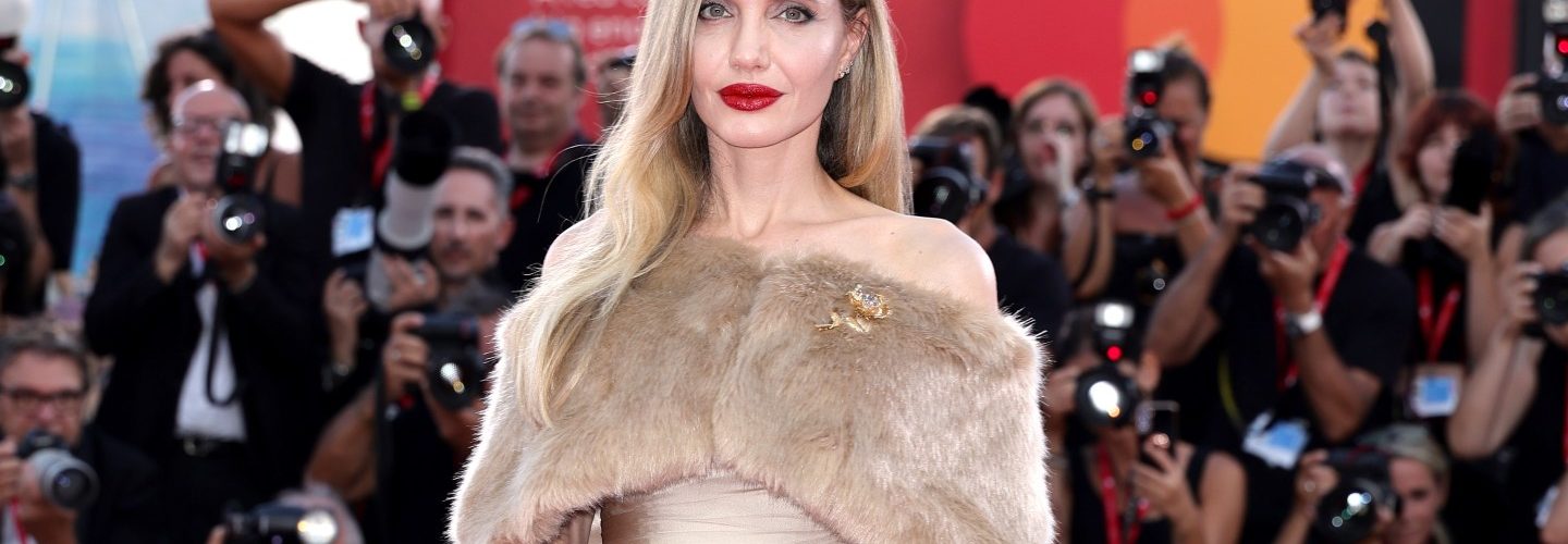 Angelina Jolie’s Bold Fashion Choice in the Brutal Venice Heat: A Faux Fur Stole at ‘Maria’ Premiere