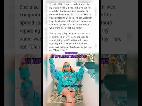 Lil Tay is alive and well according to TMZ #liltay #viral #news #breakinhnews #blowthisupforme #fyp