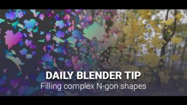 Daily Blender Secrets – Filling complex N-gon shapes like leaves