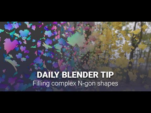 Daily Blender Secrets – Filling complex N-gon shapes like leaves