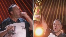 Joey Chestnut Beats Kobayashi In Hot Dog Eating Contest In Las Vegas