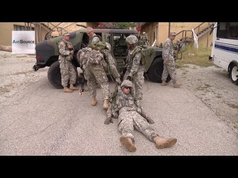 Simulated Fire Fight – National Guard, Muscatack Urban Training Complex