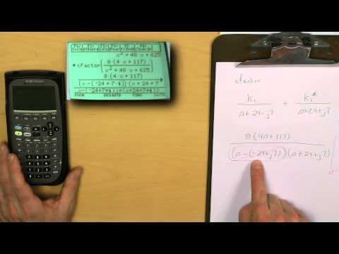 Inverse Laplace Transform of Improper Fraction with Complex Roots