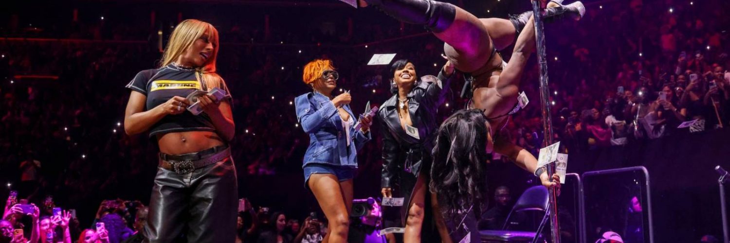 Usher Brings Taraji P. Henson, Victoria Monet to Strip Club at Brooklyn Show