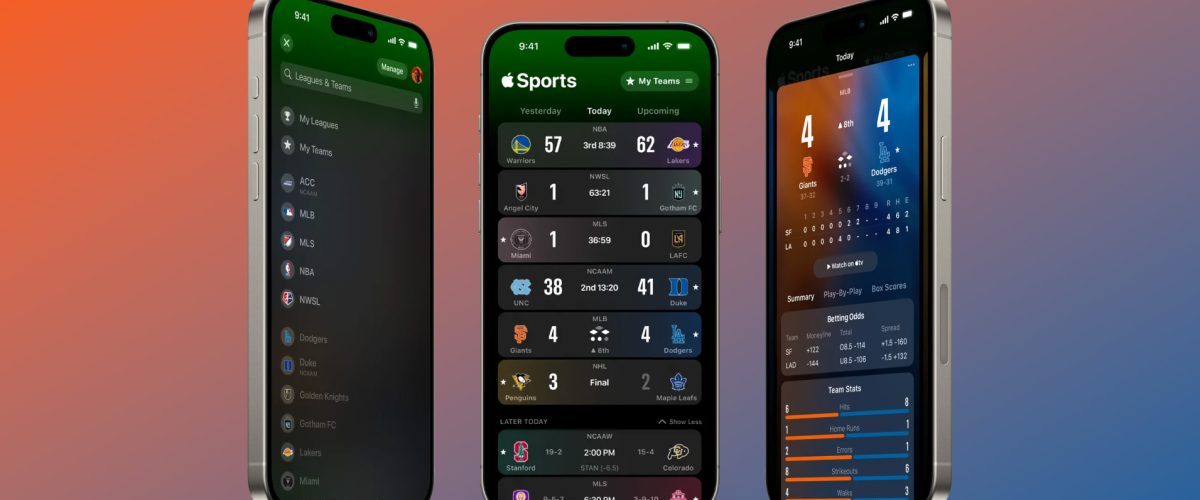 Apple Sports adds Live Activities in iOS 18 for easy score tracking